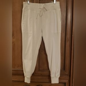 James Perse Mixed Media Women’s Jogger Pant SZ 3 White (NEW WITHOUT TAG) $265